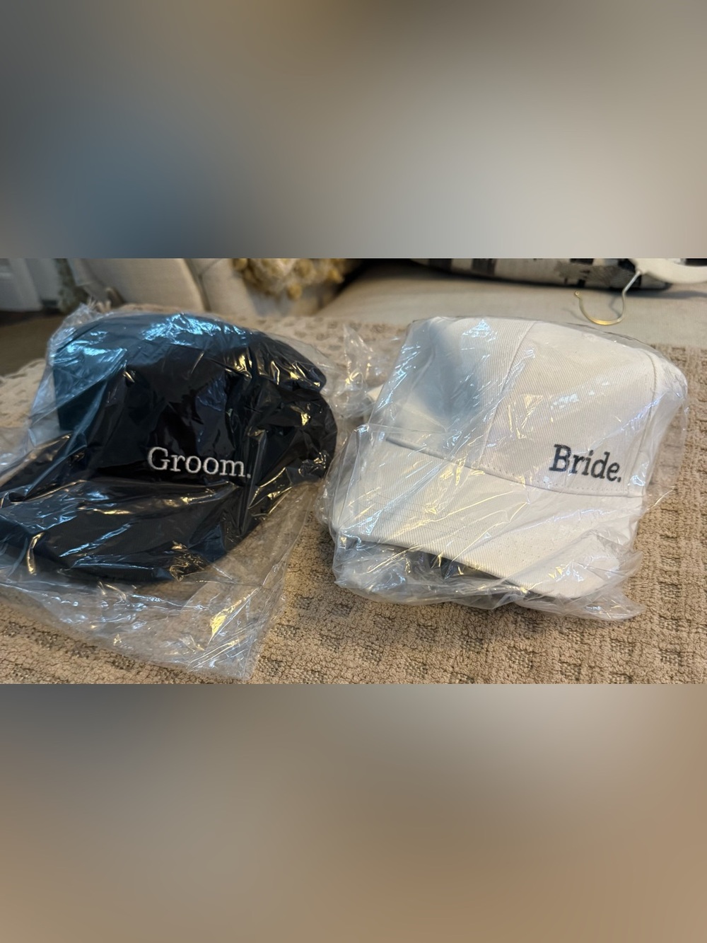 Bride & Groom Baseball Hats